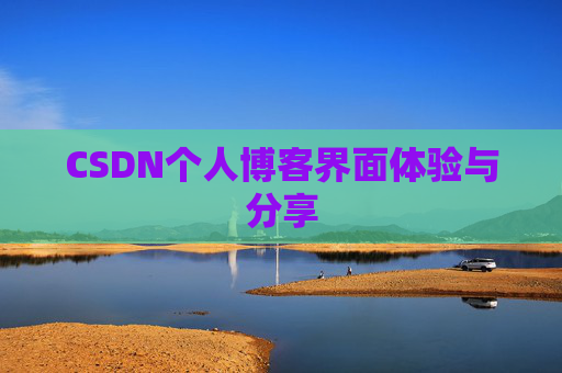 CSDN个人博客界面体验与分享